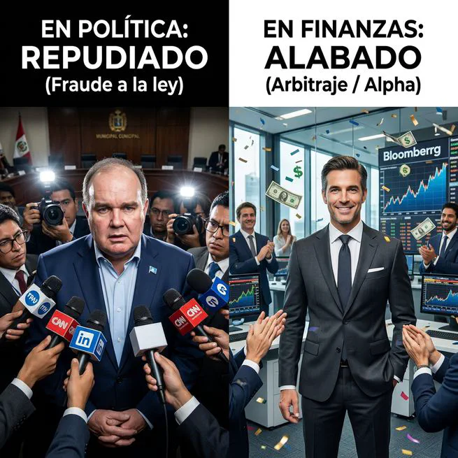 El arte del arbitraje regulatorio: por qué el vacío legal se aplaude en finanzas pero se repudia en política